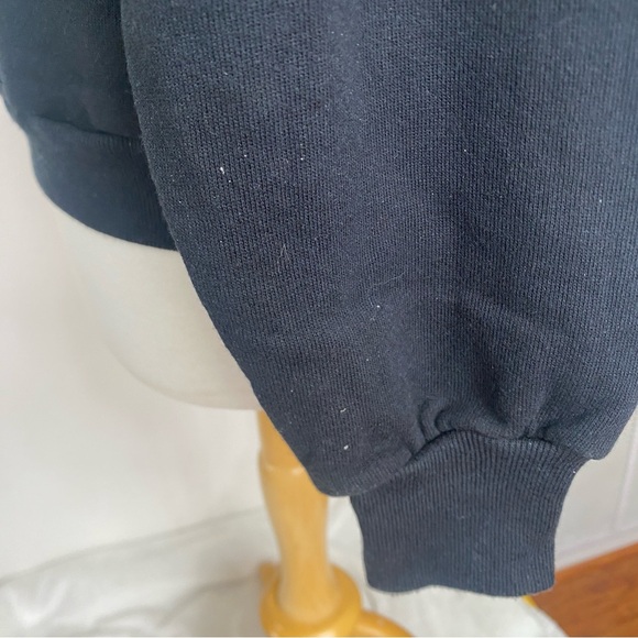 Vintage Women's Jerzees Black Quilted Star Crew Sweatshirt Size XL Cottagecore - Picture 11 of 16